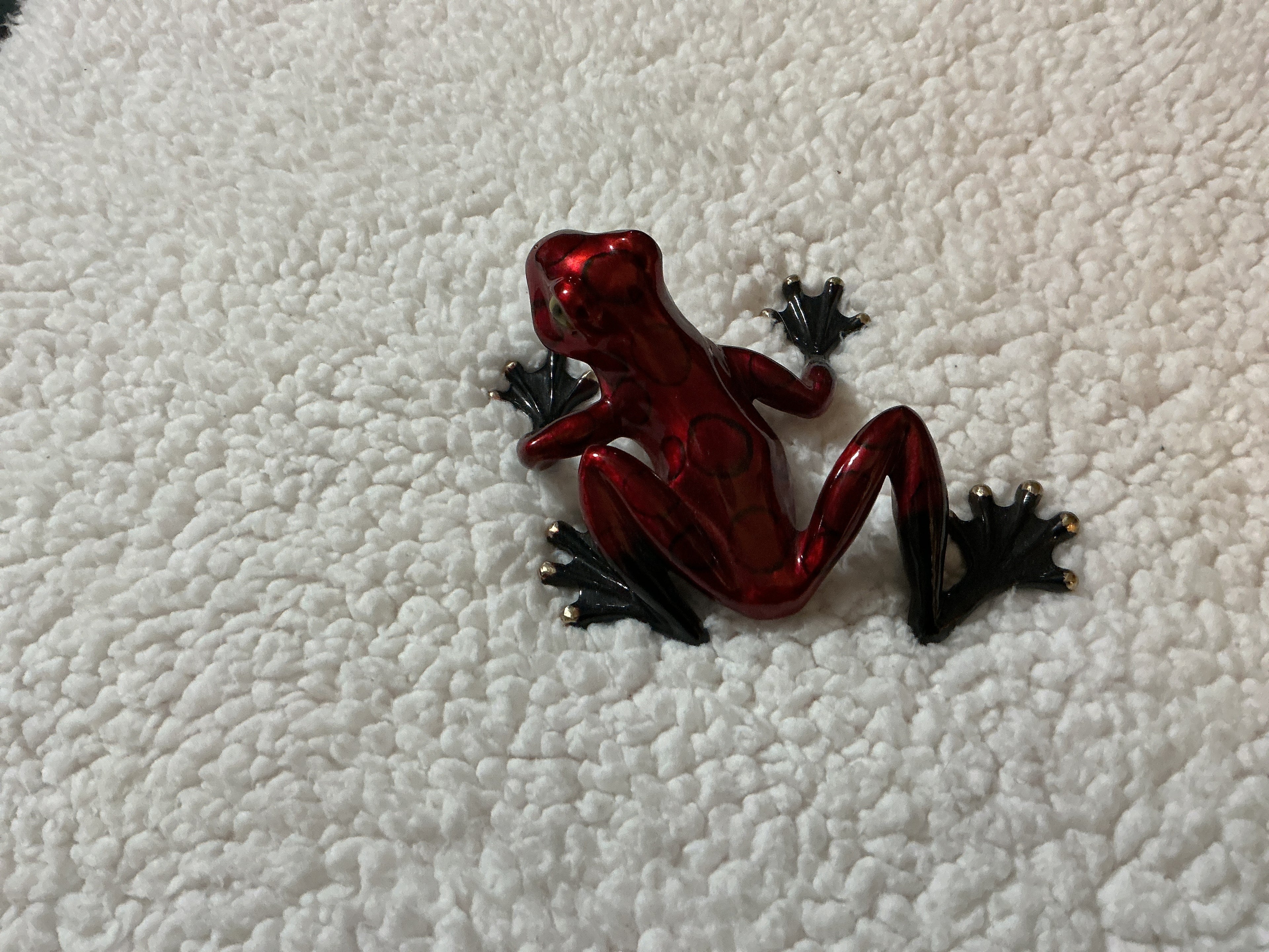Barry Stein Enameled Bronze Frog