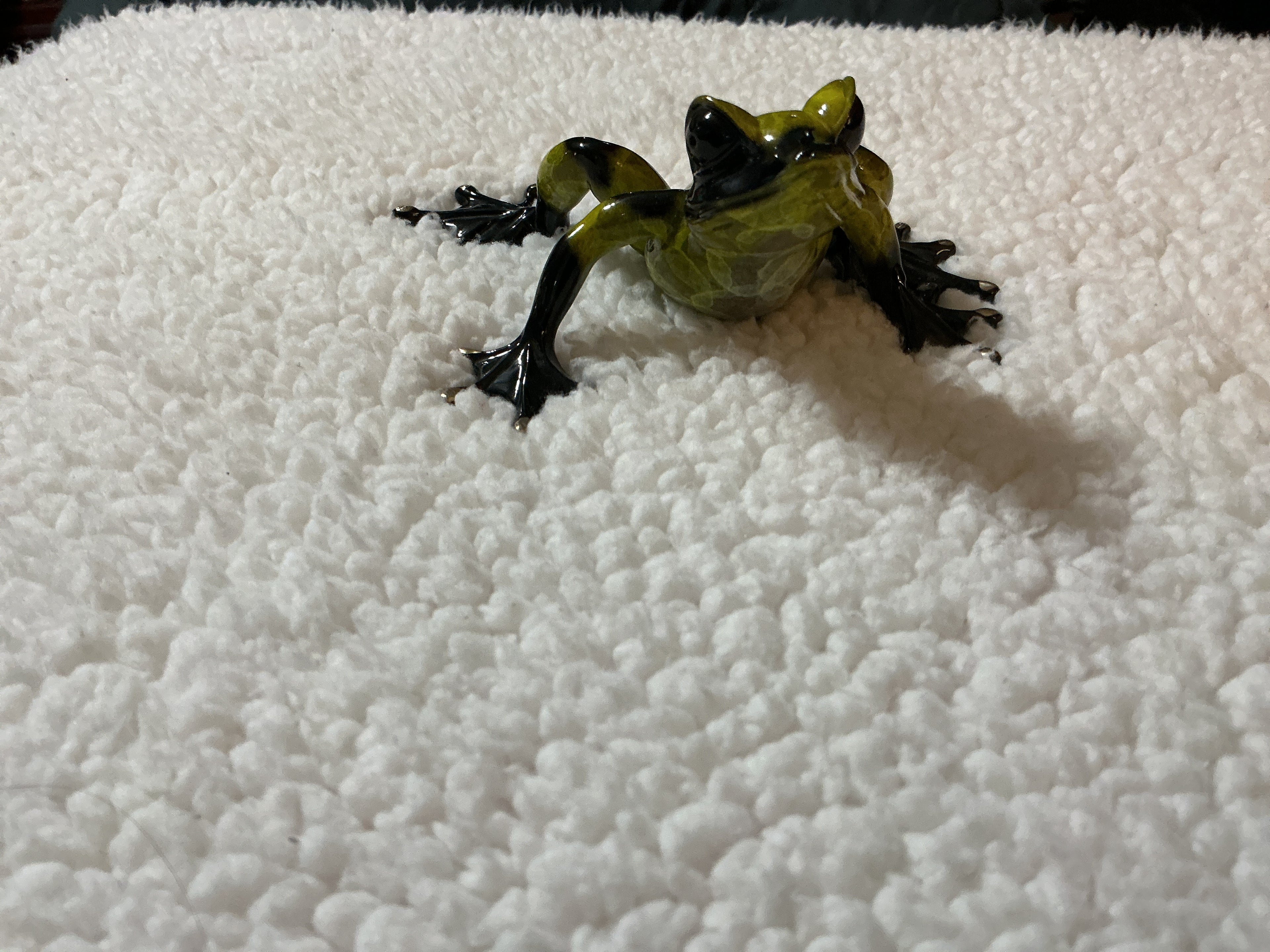 Barry Stein Enameled Bronze Frog