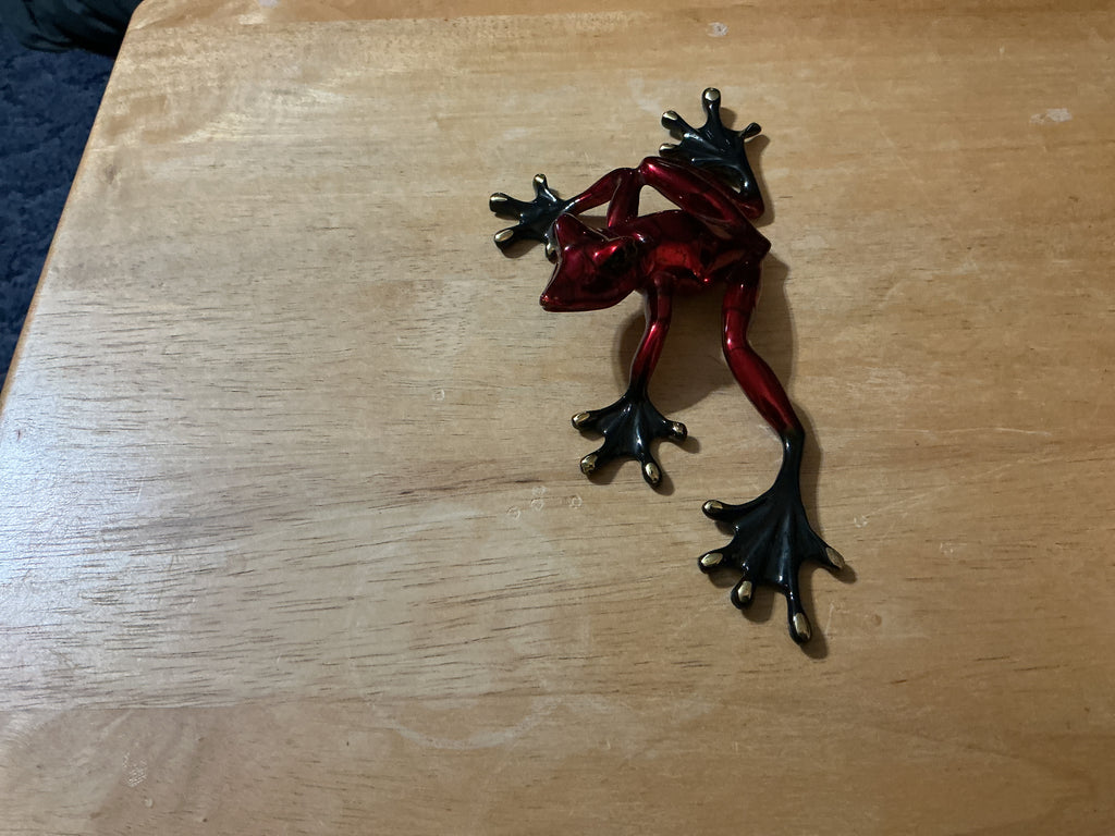 Barry Stein Enameled Bronze Frog