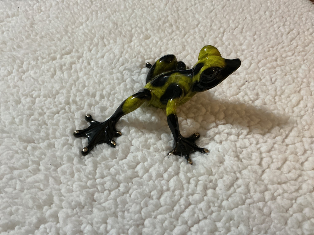 Barry Stein Enameled Bronze Frog