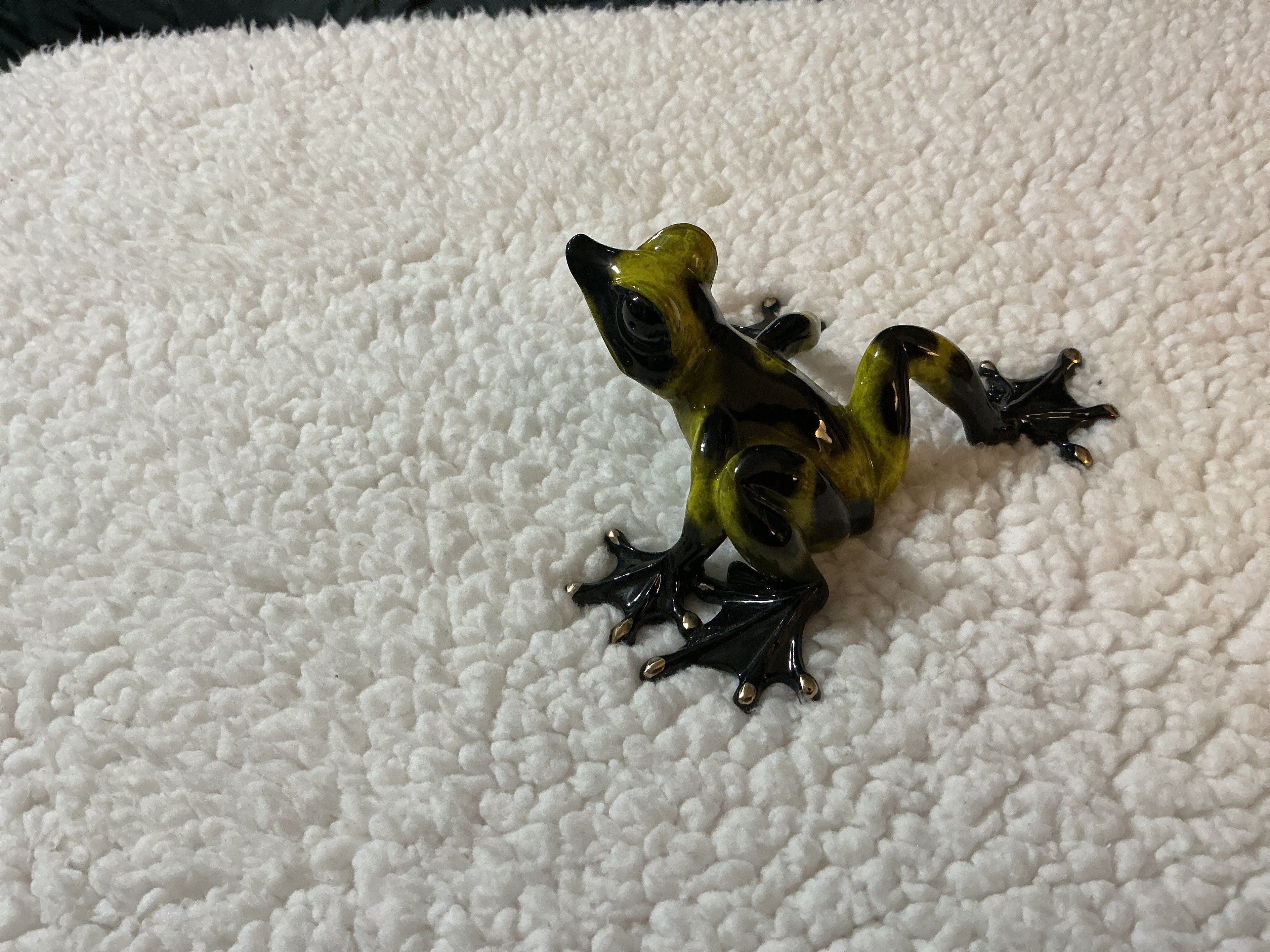 Barry Stein Enameled Bronze Frog